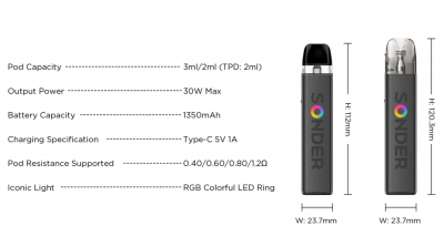 Geek Vape Sonder Q2 1350mAh KIT (Burgundy Red)