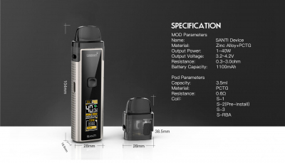 Smoant Santi 40W 1100mAh KIT (black)